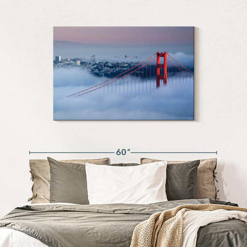 Lilie Murky Golden Gate Bridge, H 30 po x l 45 po