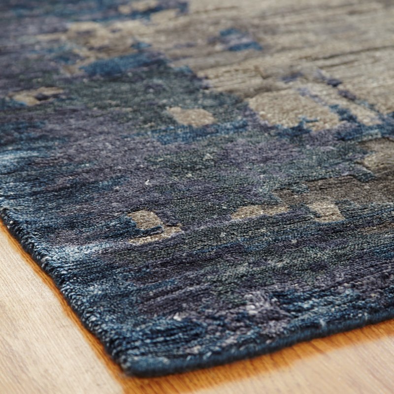 Hand Knotted Area Rug, Rectangle 2' x 3'