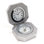 Stainless Steel Quartz movement / Crystal Clock in Silver