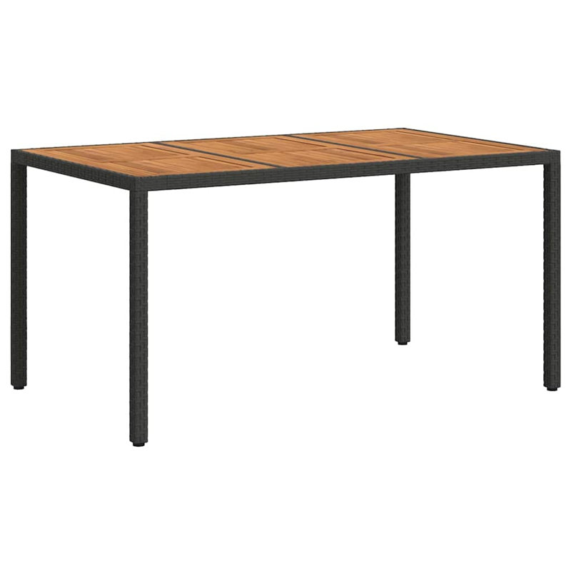 Metal Outdoor Dining Table , 150cm W 90cm D