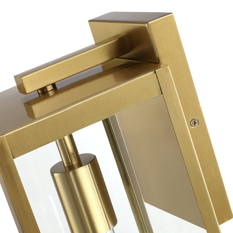 Applique murale d'extérieur en acier inoxydable 1 lumière 16 po, Non