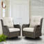 Fauteuils d'appoint en rotin avec coussins Bonia-39751552-39751561