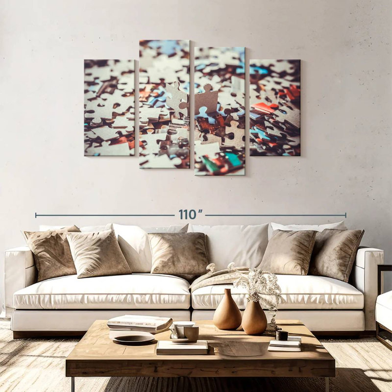 Senne Solving A Puzzle, 48'' H x 75'' W