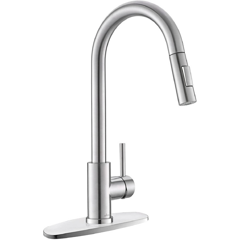 APPASO Pull Down Kitchen Faucet, Brushed Nickel