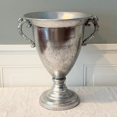 Silver Trophy Vase, 14.25 Inches