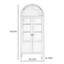 Simple vitrine arquée en bois massif
