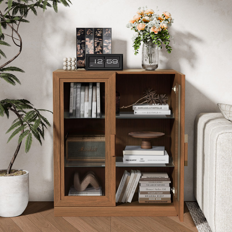 Campeaux Storage Cabinet, 36" H x 31" W x 16“ D, Walnut