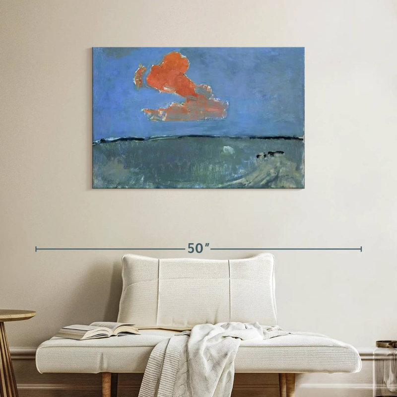 Avery, le nuage rouge, H 26 po x l 39 po