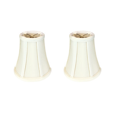 Royal Designs, Inc. BSO-704FC-6EG-2 True Bell Basic Lamp Shade with Flame Clip, 3.5" x 6" x 6.25", Eggshell, 2-Pack