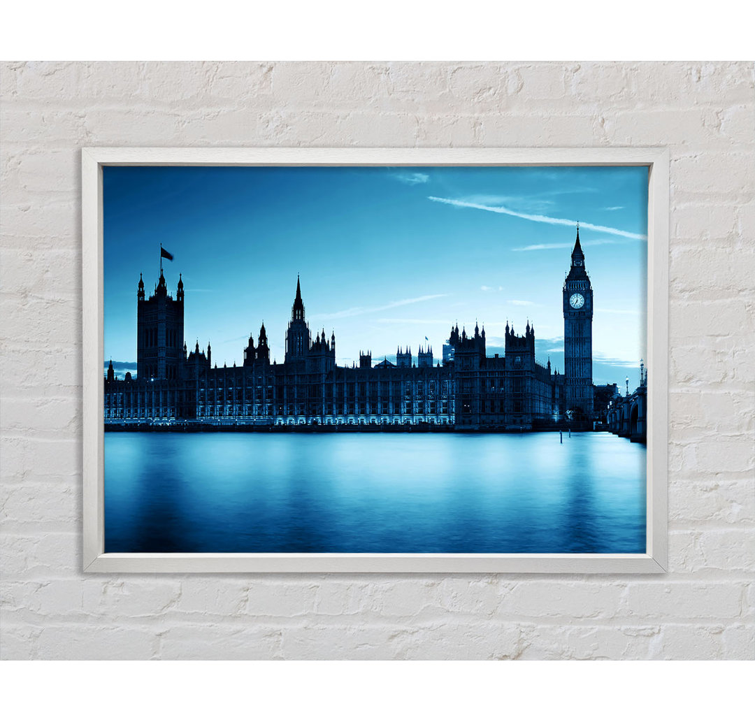 Houses Of Parliament Blues - Einzelne Bilderrahmen Kunstdrucke auf Leinwand