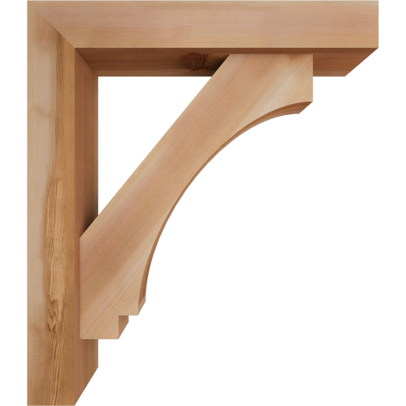 Support de bloc impérial avec entretoise décalée, 30 x 26, Cèdre rouge occidental de l 5 1/2 po (lisse)