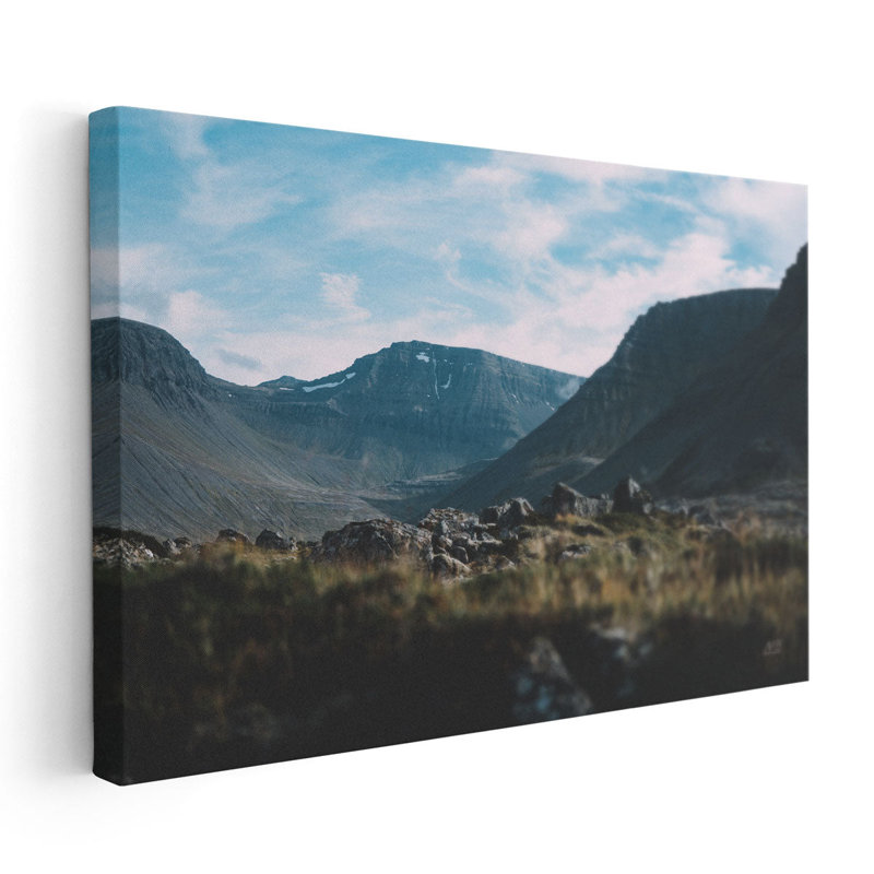 Islande, randonnée - reproduction d'art sur toile, H 20 po x l 30 po