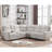 Ibach 3 - Piece Modern and Overstuffed Soft Power Reclining Sectional with Cupholders and Storage-97218247