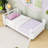 Wood Platform Bed with Slats-311309538-311309537