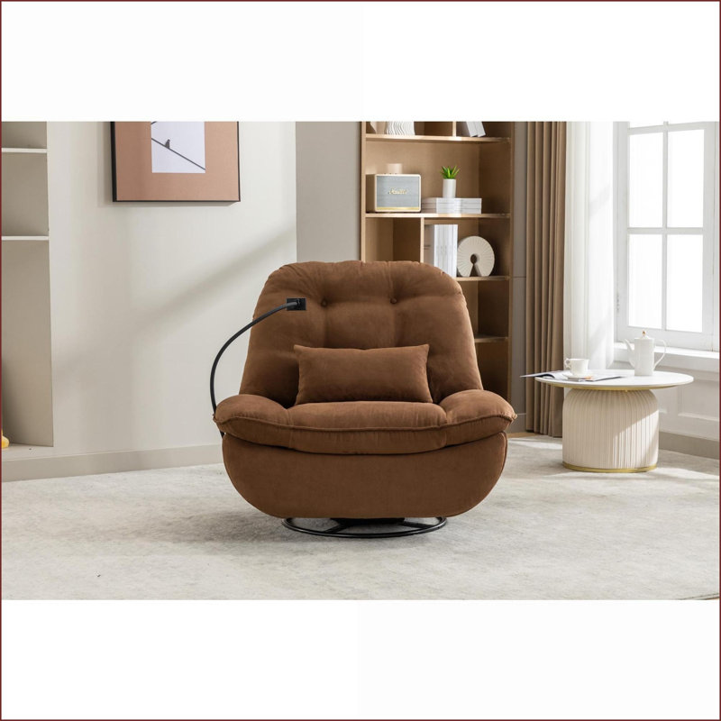 Fauteuils inclinables | Fauteuil oscillant électrique avec Bluetooth, USB, multimodes | Tissu gris anthracite