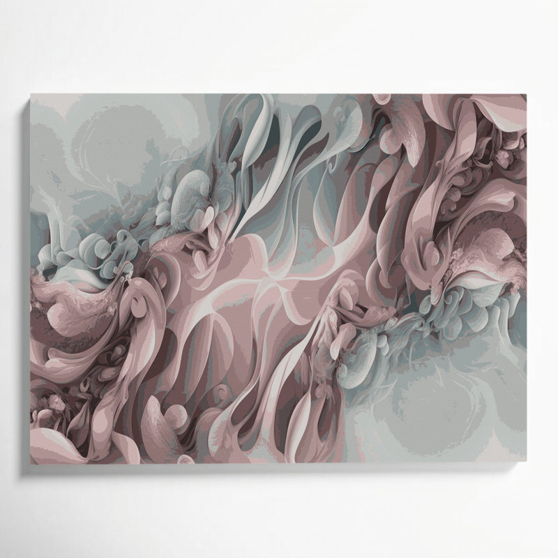 "Gradient Abstract" 75, art mural sur toile grise