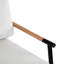 Chaise longue de loisirs en velours blanc