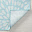 Tapis d'intérieur / extérieur à motif floral turquoise / blanc Hinz-1010737648