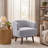 28.8'' Wide Modern Soft Upholstered Swivel Living Room Barrel Chair With Solid Wood Legs-945104086-941584076