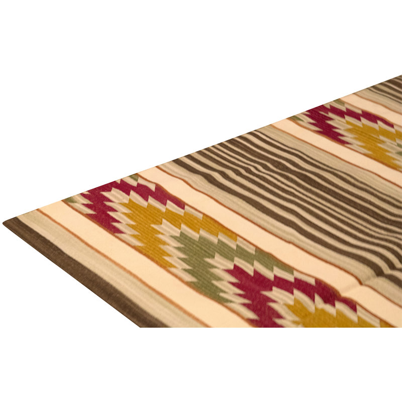 Flatweave Wool Area Rug in Multi