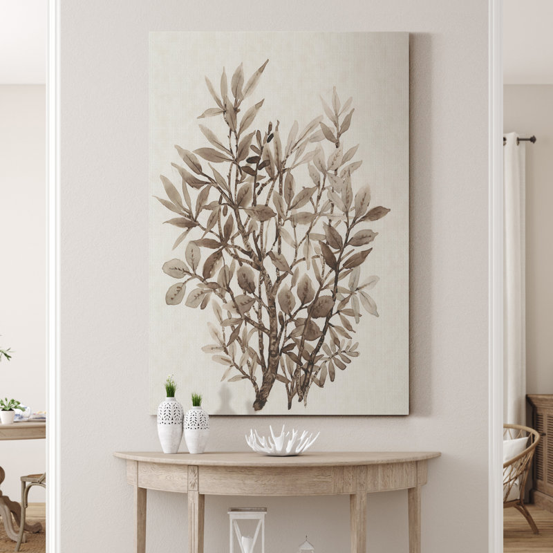 Reproduction d’art sur toile tendue « Leaf arrangement IV », H 36 po x l 24 po x P 1 po
