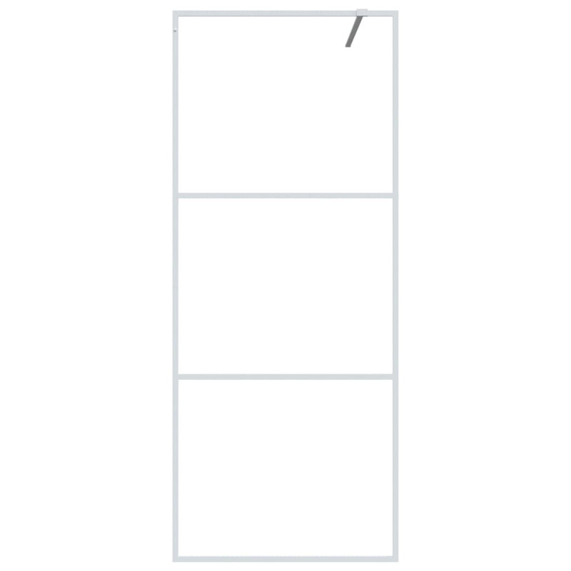 Strauss Framed with Clear Glass, 195cm H x 80cm W, White
