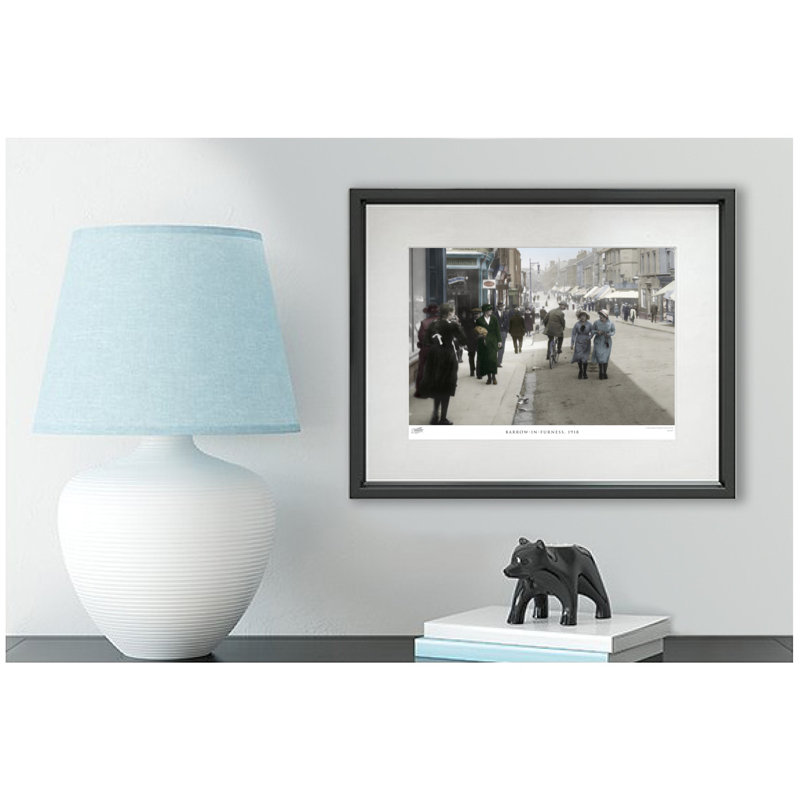 Barrow-in-Furness, 1918 by Francis Frith - Single Picture Frame Print, 45cm H x 60cm W x 2.3cm D