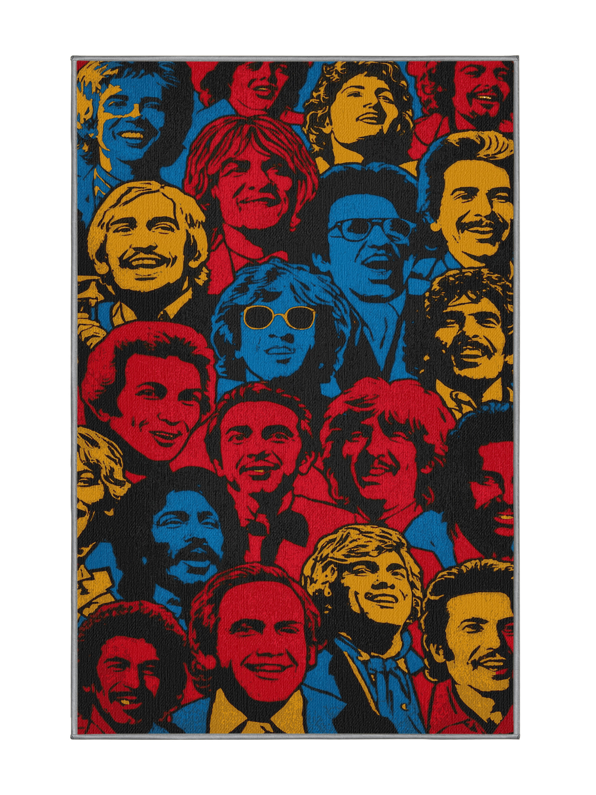 Dakota Fields Washable Pop Art Music Icons Music Area Rug | Wayfair
