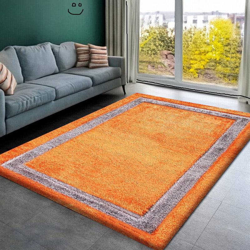Solid Colour Shag Area Rug, Rectangle 160 x 230cm