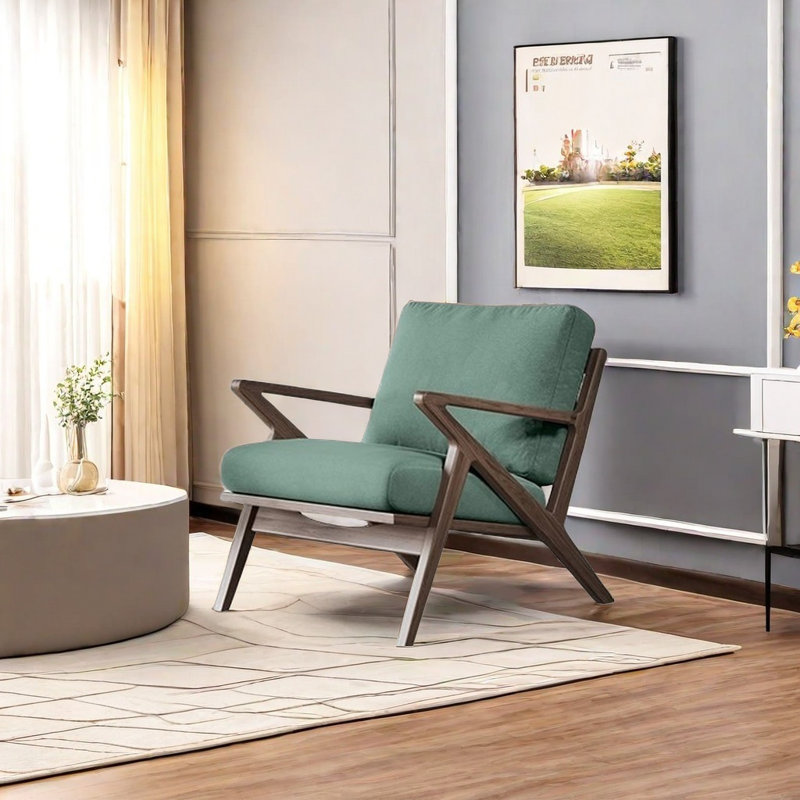 Fauteuil respirant confortable, Mélange de polyester bleu sarcelle