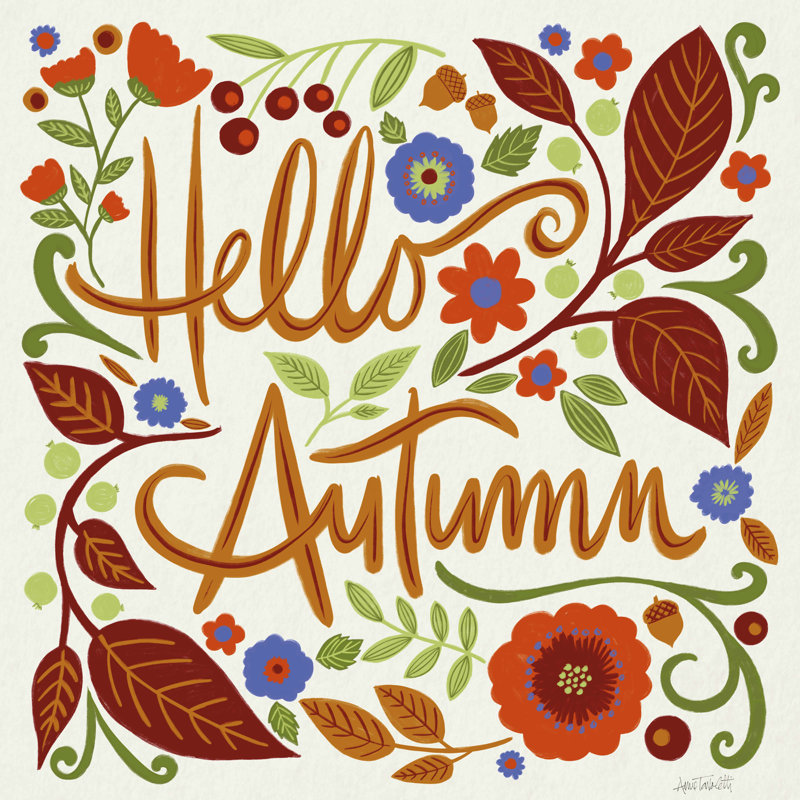 «Hello Autumn», impression sur toile tendue, H 36 po x l 36 po