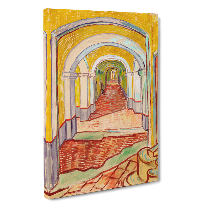 Corridor In The Asylum by Vincent Van Gogh - Wrapped Canvas Painting, 60cm H x 40cm W x 3cm D