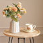 Foldable Round Coffee Table with Solid Wood Tray Top,End Table,Nightstand-309977862
