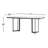 Wainwright Marble Top Metal Base Dining Table