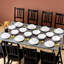 Ensemble de vaisselle en céramique blanche avec rebords noirs 16 pièces, design moderne à bords arrondis pour 4 personnes, élégant et polyvalent, parfait pour le quotidien et les réceptions-1725933715