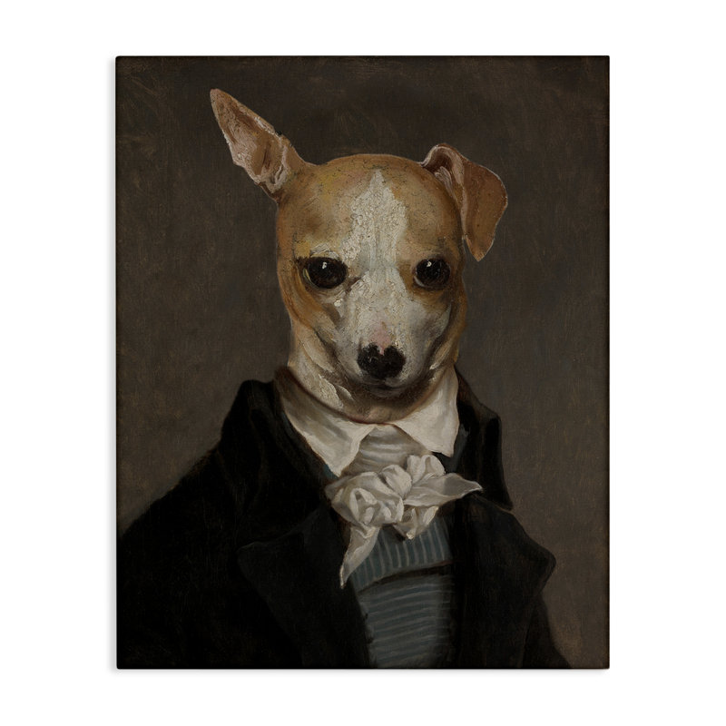 Art mural classique sur toile Chihuahua par CAD Designs, H 20 po x l 16 po
