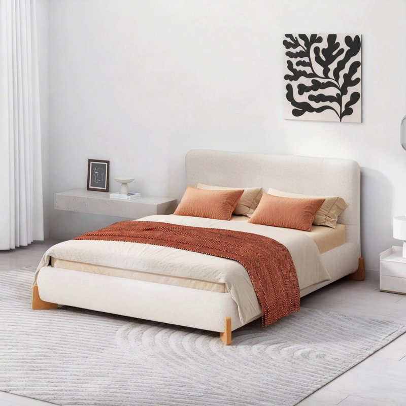 Lit tapissier Elegant Boucle, Complète