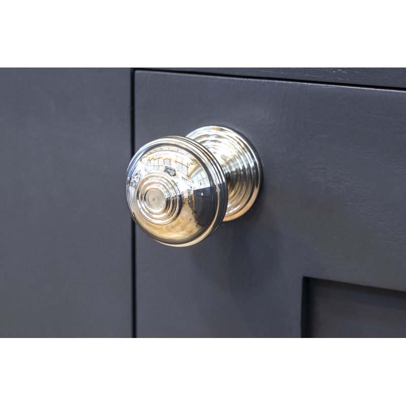 Prestbury Cabinet Round Knob, Polished Nickel