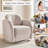 Modern Upholstered Swivel Barrel Accent Chair-115269303
