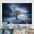 Impression blanche sur toile encadrée