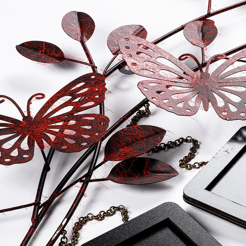 Handmade Decorative Metal Wall Accessory, 36.6 x 25.6 x 1.6 Inches | 100% Metal Construction, Unique Hand-Painted Design | Perfect for Home Décor, Living Room & Office | Eye-Catching Art Piece with Wall Mount
