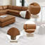 Canapé modulaire en cuir fleur 5 pièces