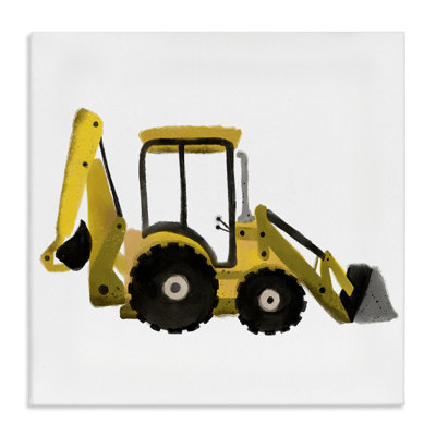 «Yellow Simple Bulldozer», art mural par Elizabeth Medley