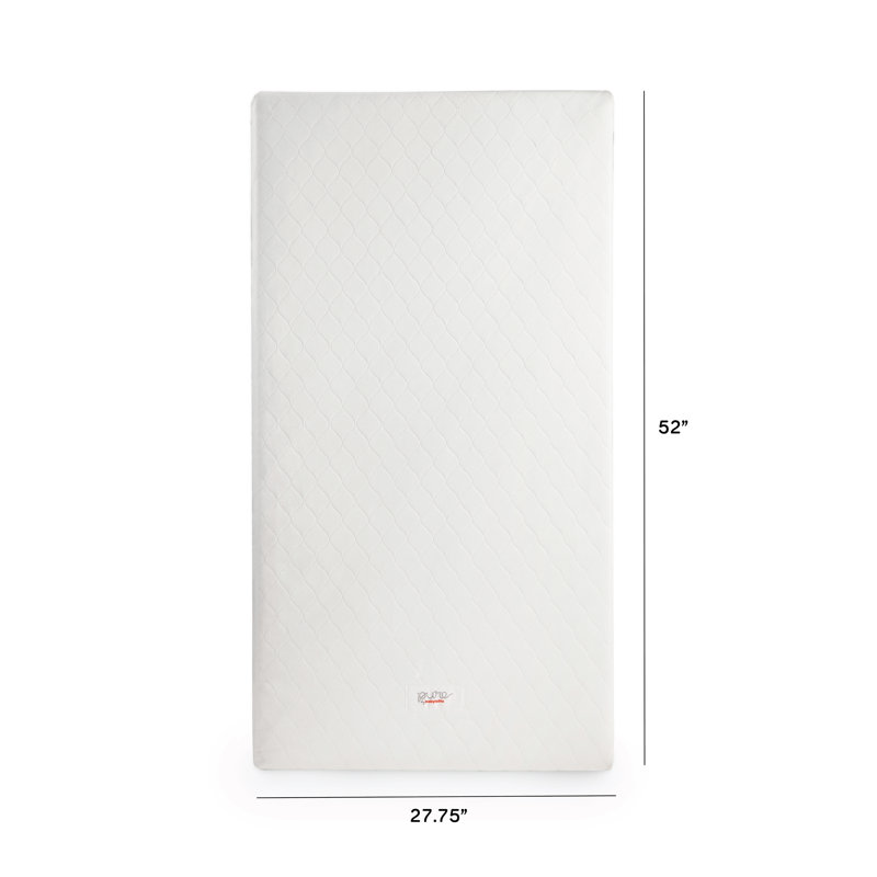 Pure Core White Cotton Waterproof Crib Mattress