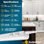 Sunperian LED Under Cabinet Light Kit 21" Plug In 7W Linkable 3 Colour Option 3000K/4000K/5000K Damp Rated