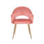 45.49cm H Velvet Upholstered Armchair-1270779562