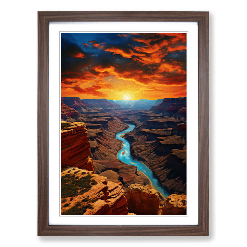 Grand Canyon Digital - 31661 Piece Single Picture Frame Print on Wood