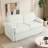 71" Upholstered 3-in-1 Convertible Pull Out Queen-size Sleeper Sofa Bed-1416293502