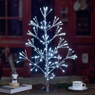 northlight cascade twig pre lit outdoor christmas tree white 6