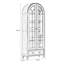 Vitrines en bois massif noisette + verre-120539002